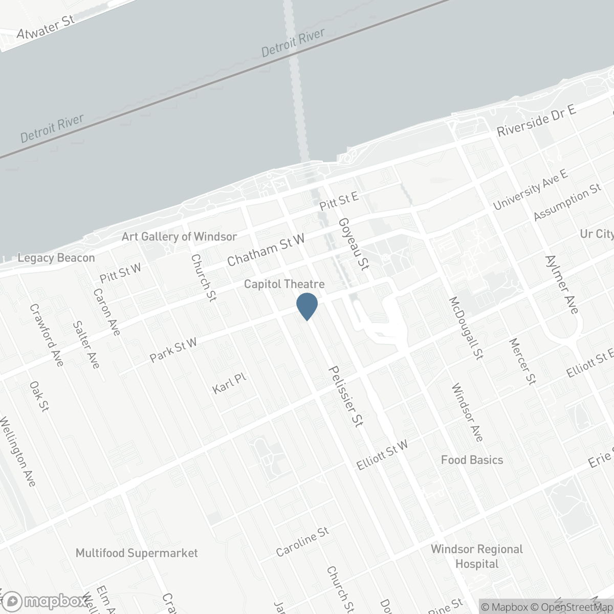 150 PARK Unit# 802, Windsor, Ontario N9A 7A2